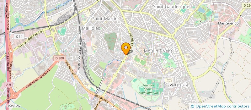 localisation de l'entreprise SCI JOOS  PERPIGNAN