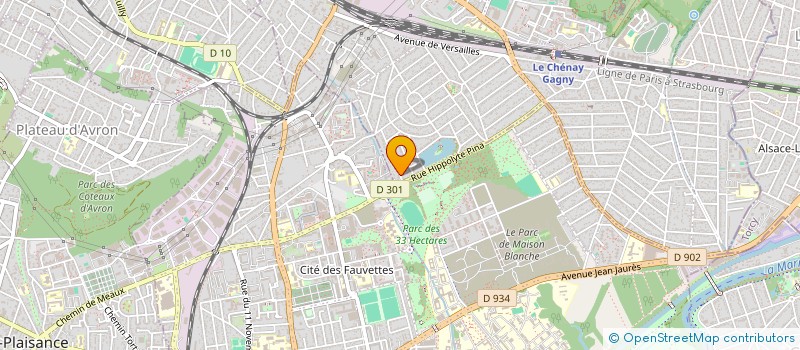 localisation de l'entreprise SCI JOPAL 2  GAGNY