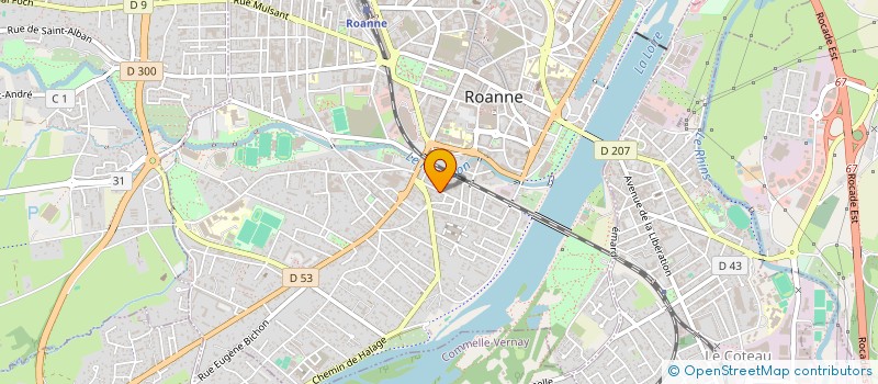 localisation de l'entreprise SCI JOPALAU  ROANNE