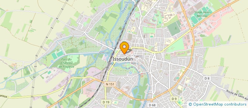 localisation de l'entreprise SCI JOPAU à ISSOUDUN