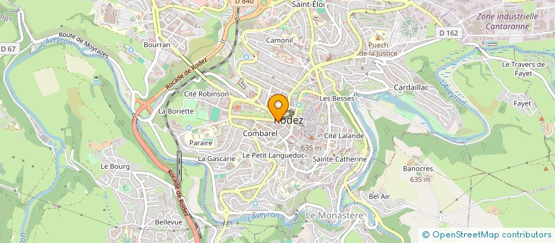 localisation de l'entreprise SCI JORALIS  RODEZ