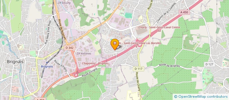 localisation de l'entreprise SCI JORATEL  SAINT-GENIS-LAVAL