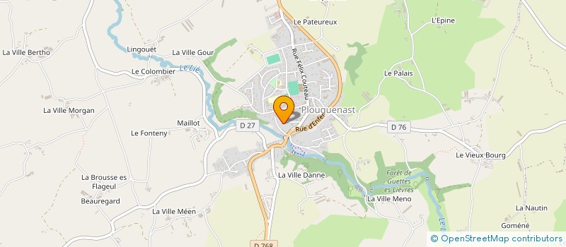 localisation de l'entreprise SCI JORD  PLOUGUENAST-LANGAST