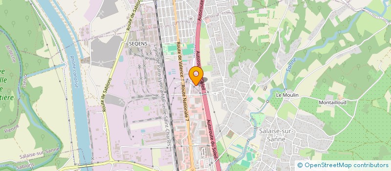 localisation de l'entreprise SCI JORDAN  SALAISE-SUR-SANNE