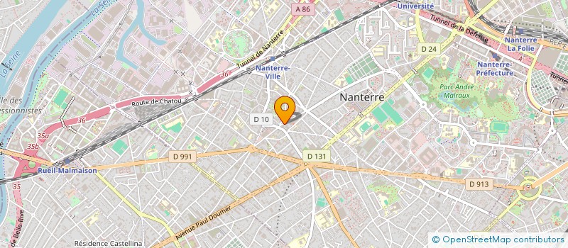 localisation de l'entreprise SCI JORDAN INVEST GROUPE  NANTERRE