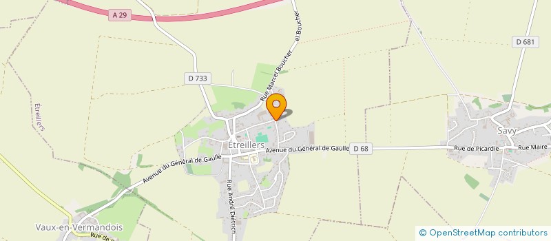 localisation de l'entreprise SCI JORDANE  ETREILLERS