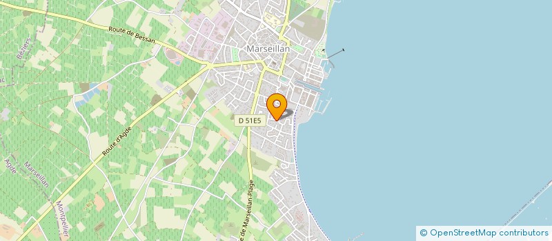 localisation de l'entreprise SCI JORDI à MARSEILLAN