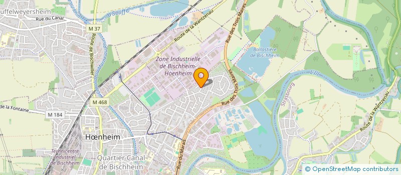 localisation de l'entreprise SCI JORDY  HNHEIM