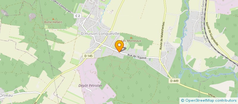 localisation de l'entreprise SCI JORDYMO  D'HUISON-LONGUEVILLE