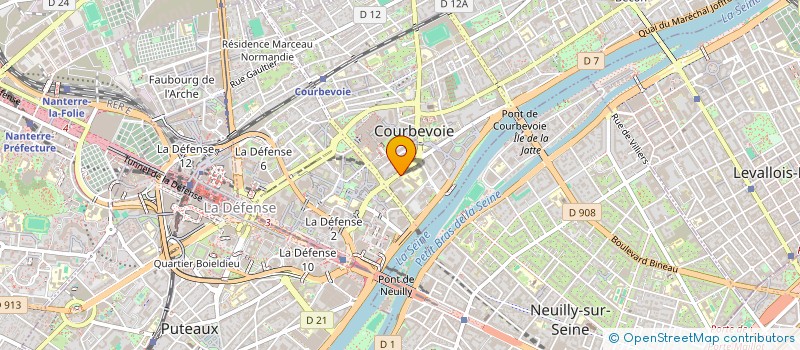 localisation de l'entreprise SCI JORE COURBEVOIE à COURBEVOIE