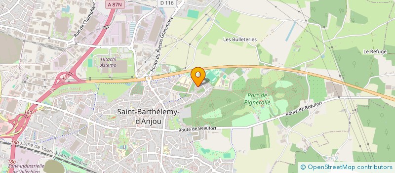 localisation de l'entreprise SCI JOREAU  SAINT-BARTHELEMY-D'ANJOU