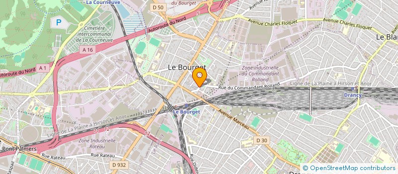 localisation de l'entreprise SCI JORED à LE BOURGET