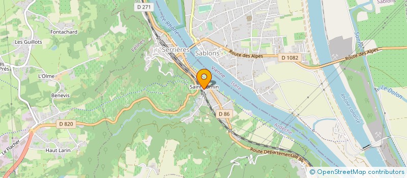 localisation de l'entreprise SCI JORELEIA  SERRIERES