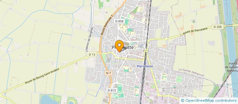 localisation de l'entreprise SCI JOREVA  PIERRELATTE