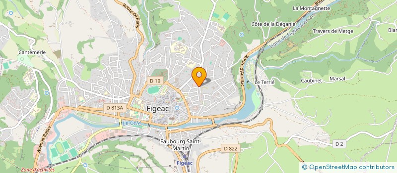 localisation de l'entreprise SCI JORGE  FIGEAC