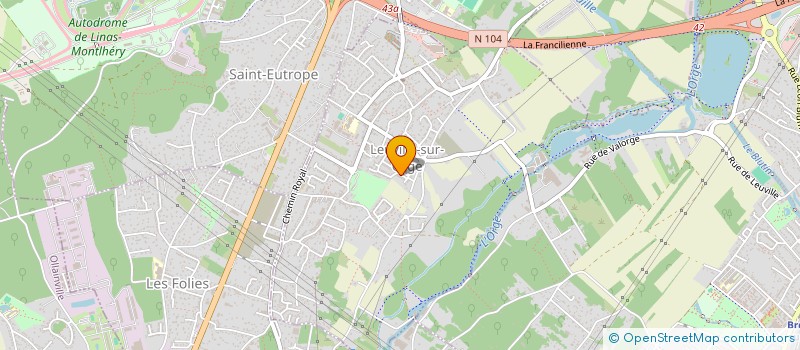 localisation de l'entreprise SCI JORGE-CHAUMON  LEUVILLE-SUR-ORGE