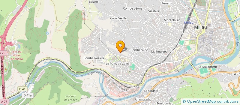 localisation de l'entreprise SCI JORI  MILLAU