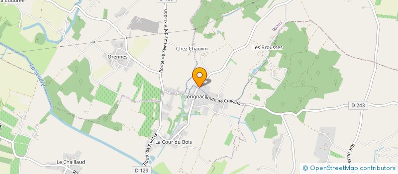 localisation de l'entreprise SCI JORIGNAC  RIOUX