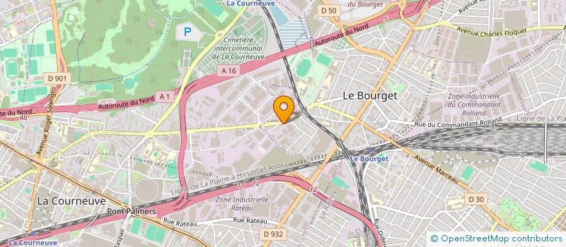 localisation de l'entreprise SCI JORINE à LE BOURGET