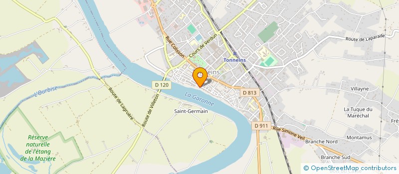 localisation de l'entreprise SCI JORIS  TONNEINS