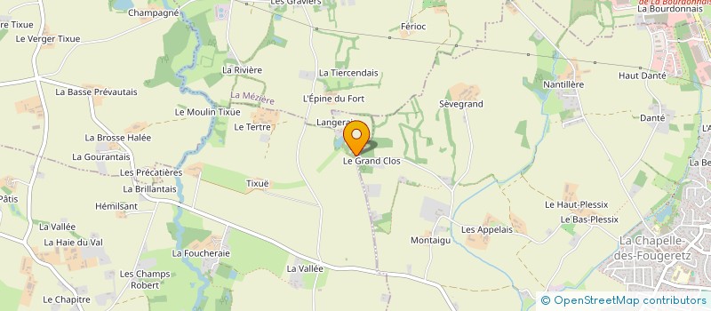 localisation de l'entreprise SCI JORSYM  LA MEZIERE