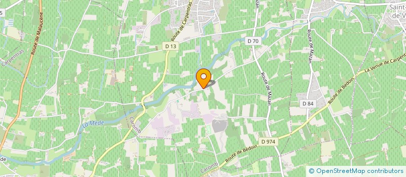 localisation de l'entreprise SCI JORV  CAROMB