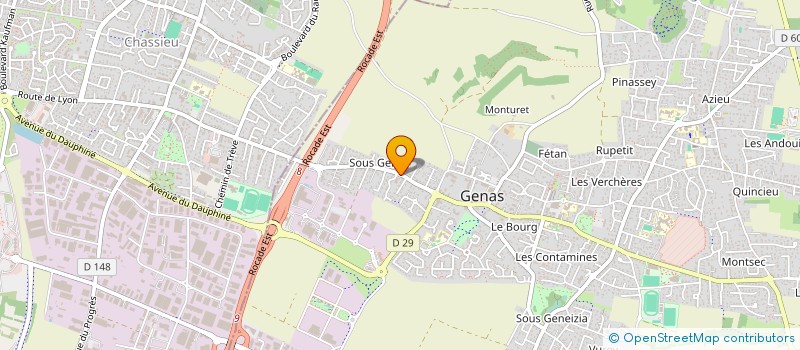 localisation de l'entreprise SCI JORY  GENAS