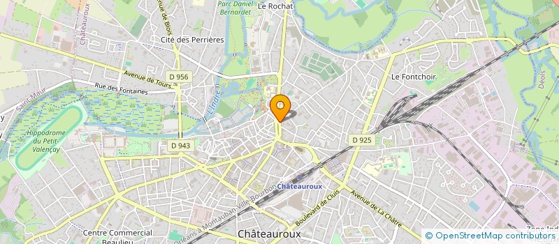localisation de l'entreprise SCI JOSAGA à CHATEAUROUX