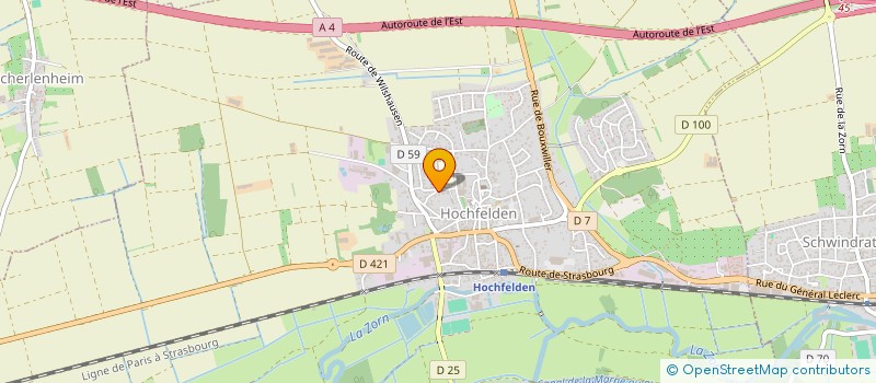 localisation de l'entreprise SCI JOSAL  SCHWINDRATZHEIM