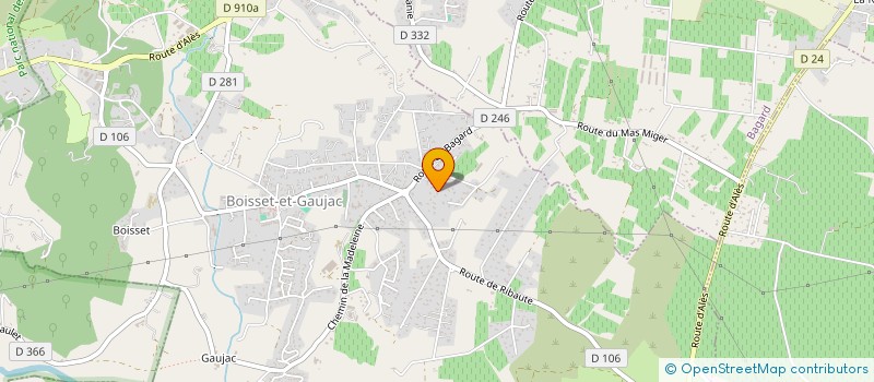 localisation de l'entreprise SCI JOSE LESCIEUX  BOISSET-ET-GAUJAC