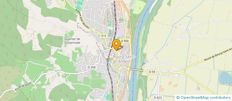 localisation de l'entreprise SCI JOSEFA  BOURG-SAINT-ANDEOL