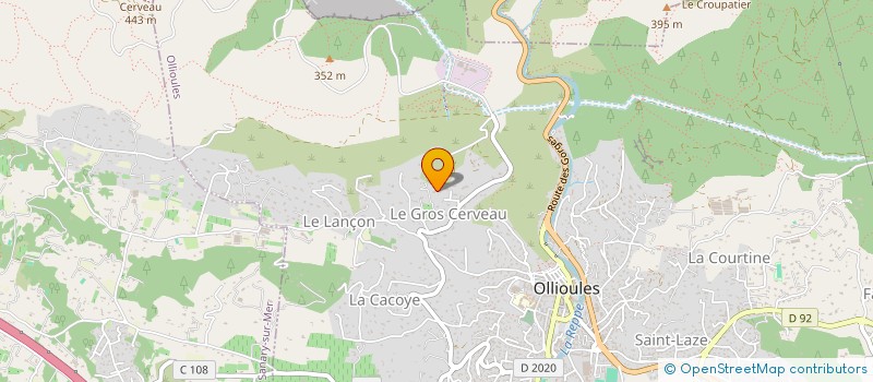 localisation de l'entreprise SCI JOSEFINE  OLLIOULES