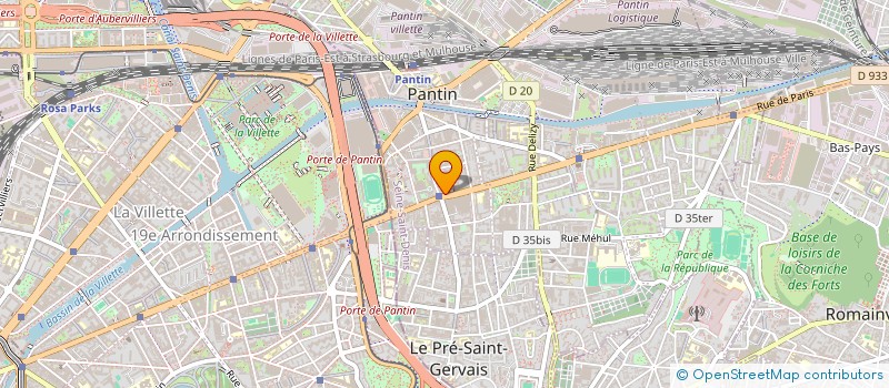 localisation de l'entreprise SCI JOSEPH  PANTIN