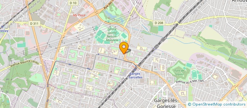 localisation de l'entreprise SCI JOSEPH  SARCELLES