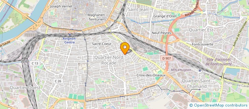 localisation de l'entreprise SCI JOSEPH BARTHELEMY  AVIGNON