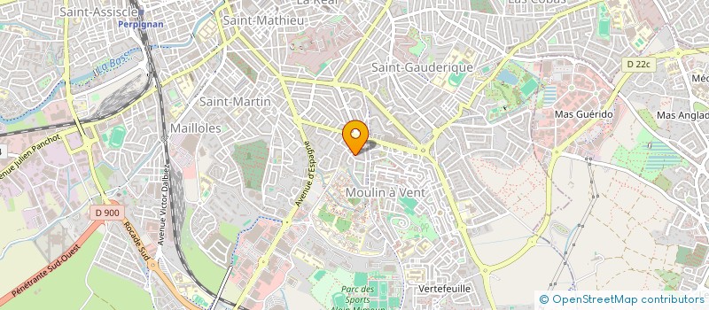 localisation de l'entreprise SCI JOSEPH CANER  PERPIGNAN