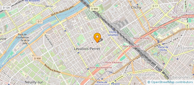 localisation de l'entreprise SCI JOSEPH GARNIER INVEST à LEVALLOIS-PERRET