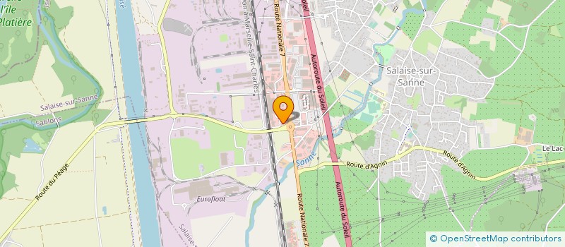 localisation de l'entreprise SCI JOSEPH JACQUET IMMOBILIER  SALAISE-SUR-SANNE