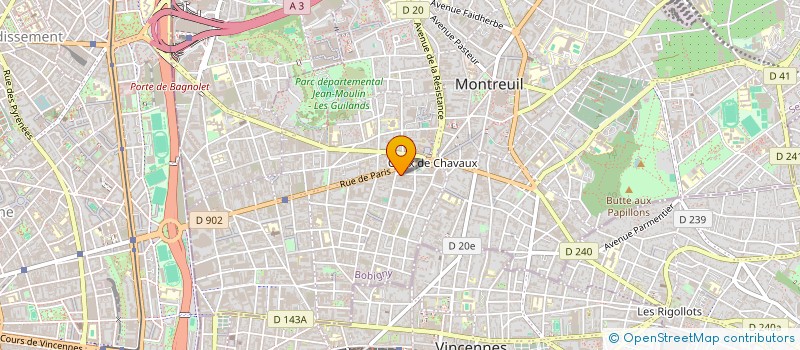 localisation de l'entreprise SCI JOSEPH LE BRIX à MONTREUIL