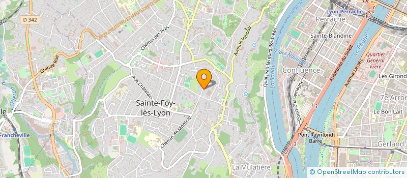 localisation de l'entreprise SCI JOSEPH RICARD  SAINTE-FOY-LES-LYON