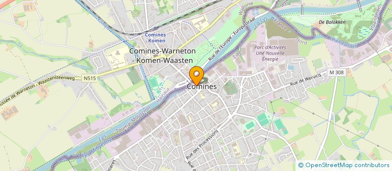 localisation de l'entreprise SCI JOSEPHA ELVIS  COMINES