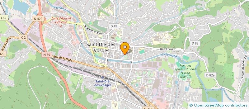 localisation de l'entreprise SCI JOSEPHINE à SAINT-DIE-DES-VOSGES
