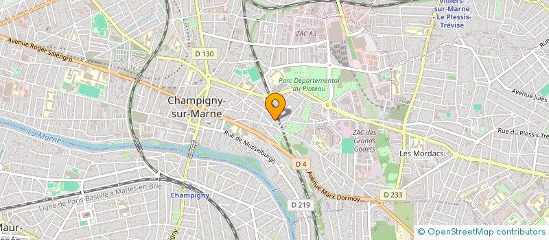 localisation de l'entreprise SCI JOSEPHINE  CHAMPIGNY-SUR-MARNE