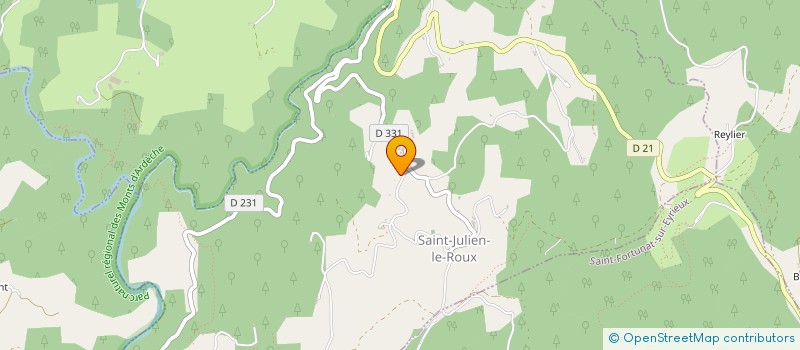 localisation de l'entreprise SCI JOSEPHINE DECORIN  SAINT-JULIEN-LE-ROUX