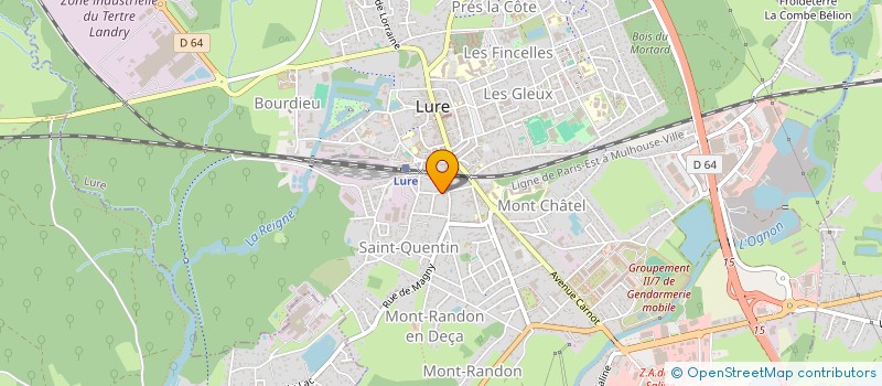 localisation de l'entreprise SCI JOSEV  LURE