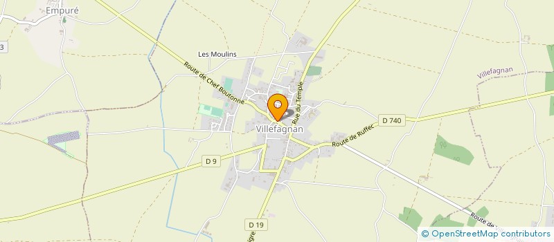 localisation de l'entreprise SCI JOSLO  VILLEFAGNAN