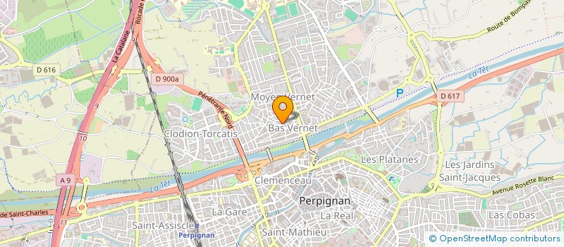 localisation de l'entreprise SCI JOSSLO  PERPIGNAN
