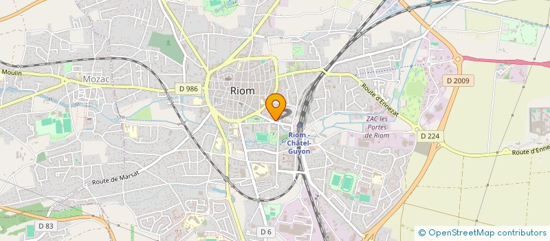 localisation de l'entreprise SCI JOST PASQUIER  RIOM