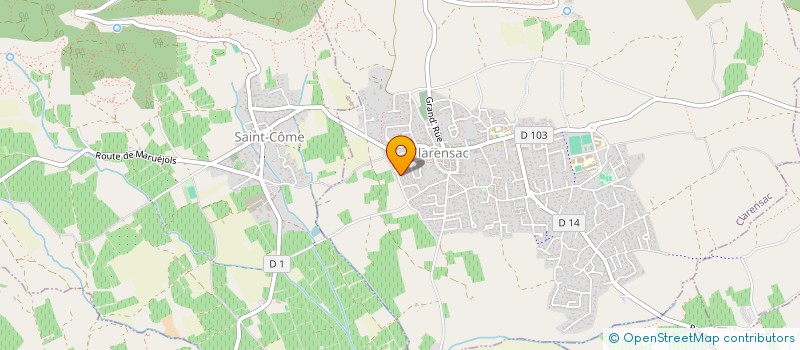 localisation de l'entreprise SCI JOSTELINE  CLARENSAC