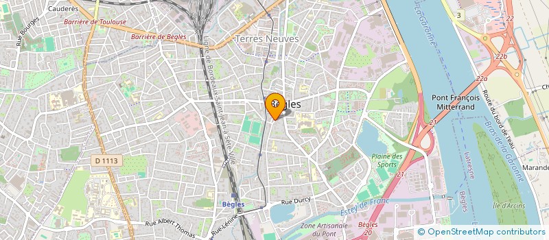 localisation de l'entreprise SCI JOSY à BEGLES